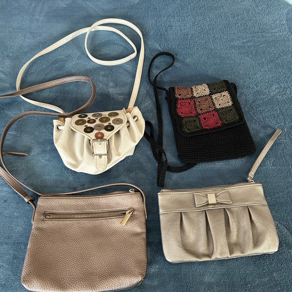 Elegant Women's Bag Collection - Cream, Black, and Tan
